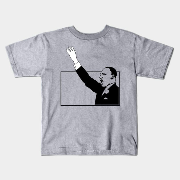 martin luther king Kids T-Shirt by Tamie